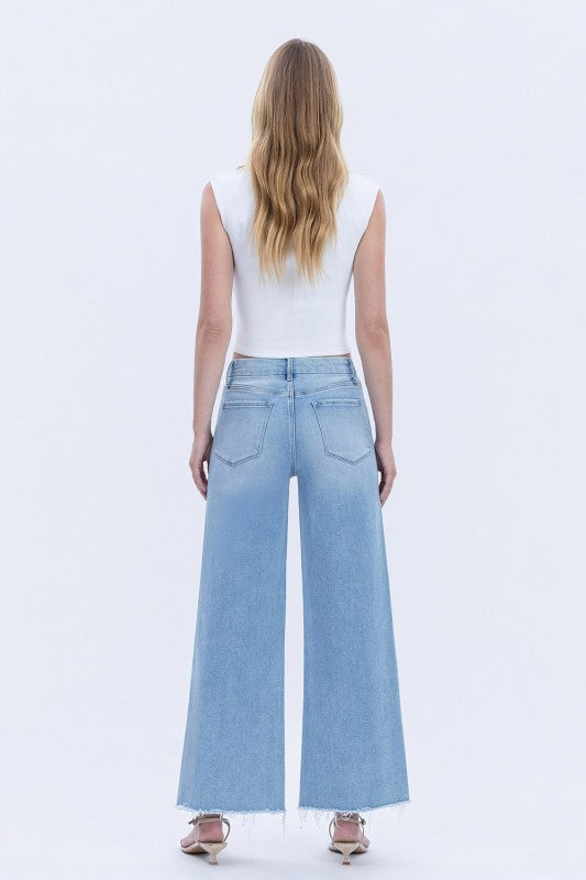 Quieter HR Ankle Wide Leg Denim