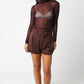 Brylee Faux Suede Shorts- Brown