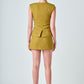 Volly Pleated Mini Skort- Olive