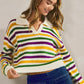 Orleans MG Stripe Dolman Sweater