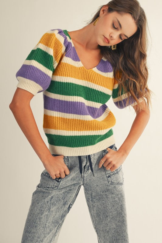 Parade Puff MG Stripe Top