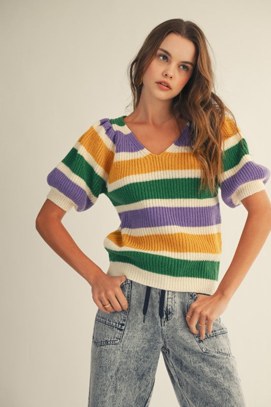 Parade Puff MG Stripe Top