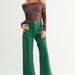 Patch Pocket Wide Leg- Green