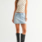 Meaux Denim Mini Skirt- Light Denim