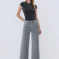 Olivia (Grey Leopard) HR Wide Leg Jeans