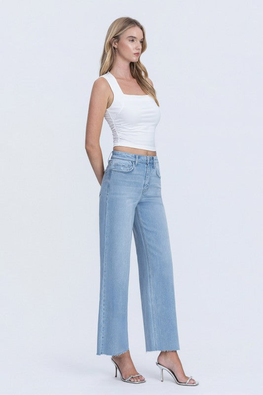 Yout HR Ankle Wide Denim