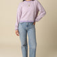 Haley Stripe Knit Sweater- Lavender