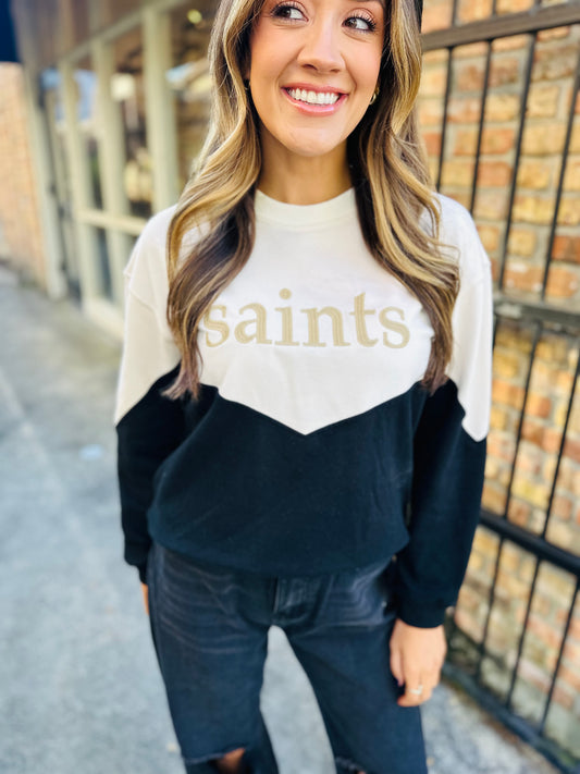 Saints Etoile Sweatshirt- Black/Cream