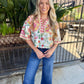 Izzy Botanical Top- Pink