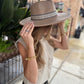 Libby Boho Suede Hat- Tan