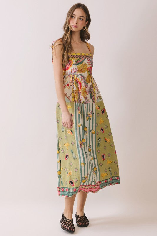 Patchwork Maxi Dress