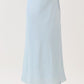 St. Germain Satin Maxi Skirt- Baby Blue
