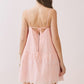 Eyelet Cami Mini Dress- Pink