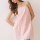 Eyelet Cami Mini Dress- Pink