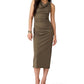Issabelle Cowl Neck Dress- Olive