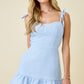 Hampton Tweed Mini Dress- Blue