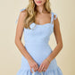 Hampton Tweed Mini Dress- Blue