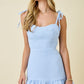 Hampton Tweed Mini Dress- Blue