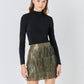 Sheen Stretch LS Top- Black