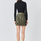 Sheen Stretch LS Top- Black