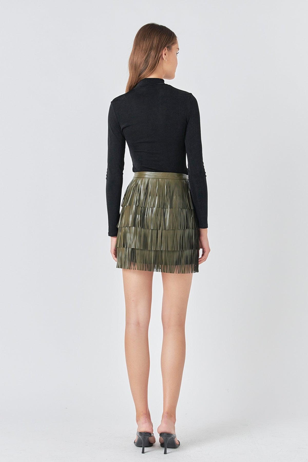 Sheen Stretch LS Top- Black