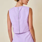 Darby Denim Top- Lavender