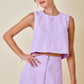 Darby Denim Top- Lavender