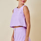 Darby Denim Top- Lavender