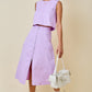 Darby Denim Top- Lavender