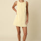 Luna Open Back Mini Dress- Butter