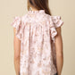 Regina Floral Ruffle Blouse