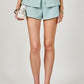 Zach Wide Leg Short- Stonewash Blue