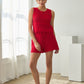 Conklin Crochet Fringe Tank- Red