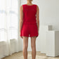 Conklin Crochet Fringe Tank- Red
