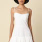 Charis Mini Bubble Dress- White