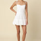 Charis Mini Bubble Dress- White