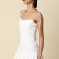 Charis Mini Bubble Dress- White