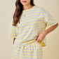Teva Striped Boxy Top- Yellow/Baby Blue
