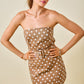 Ian Polka Dot Dress- Brown