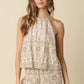 Luna Print Halter Top