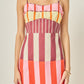 Hannan Stripe Mini Dress- Multi