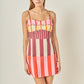 Hannan Stripe Mini Dress- Multi