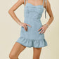 Hampton Denim Mini Dress- Light Denim