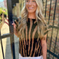 Tiger Boxy Sweater Top