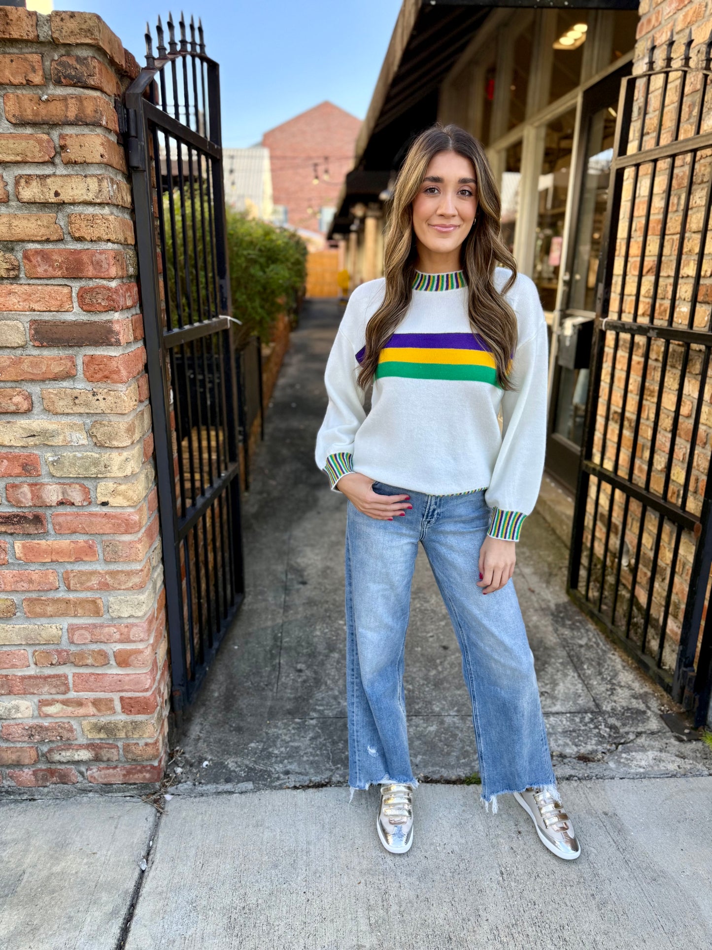 Poydras MG Pin Stripe Sweater