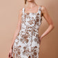 Premium Floral Jacquard Dress