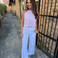Nia Button Back Tank- Lavender