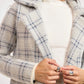 Marlo Plaid Coat- Ivory Multi