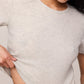 Z Supply Waffle Tee- Feather Grey