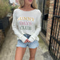Sunny Days Club Light Sweater- White